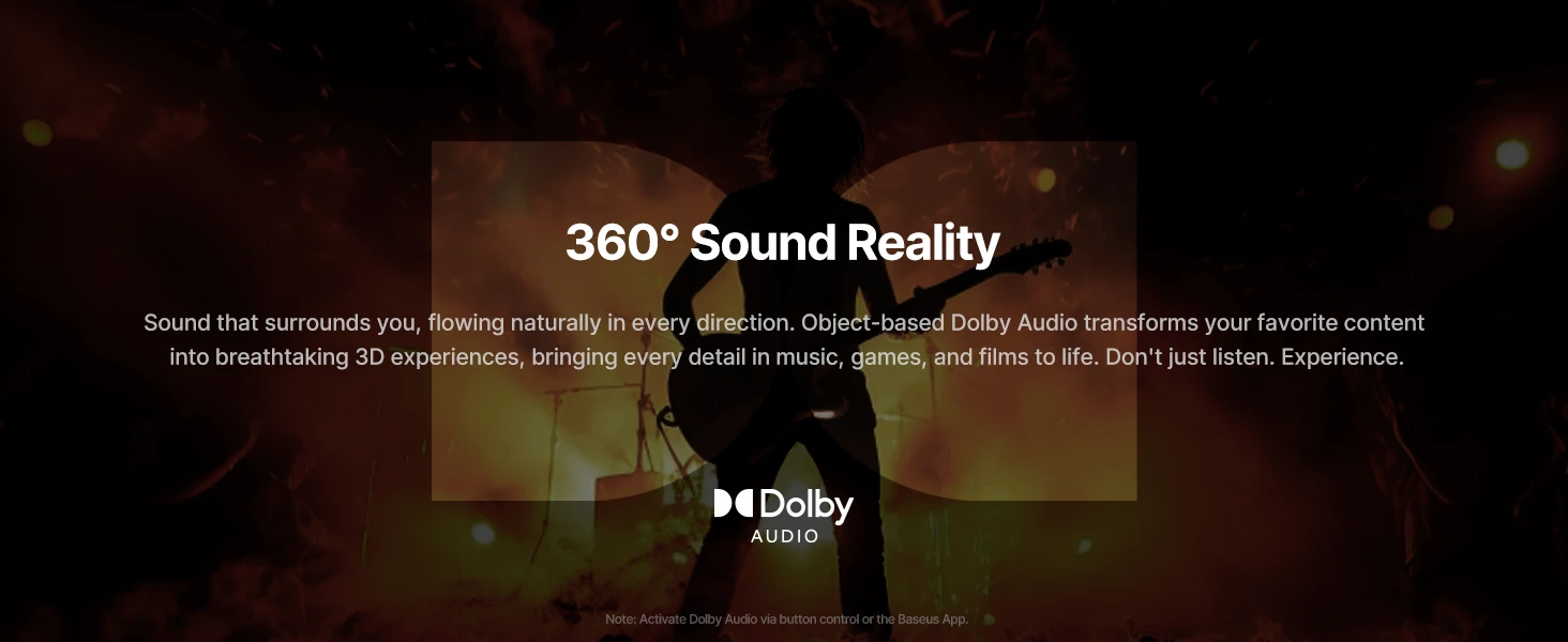 Ausinės Baseus Inspire XH1 Sound by Bose Droga Mleczna aprašymas - Prekės nuotrauka