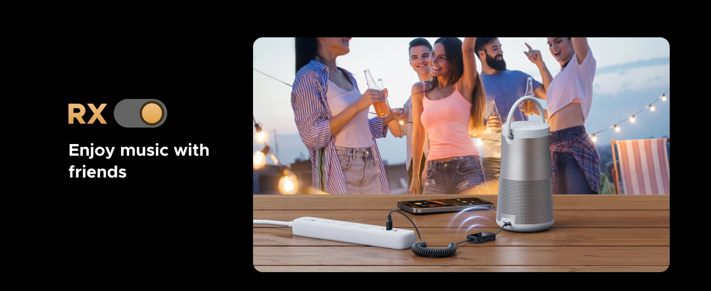Ugreen Belaidis Bluetooth 5.4 garso imtuvas - siųstuvas su AUX (3.5mm) jungtimi aprašymas - Prekės nuotrauka
