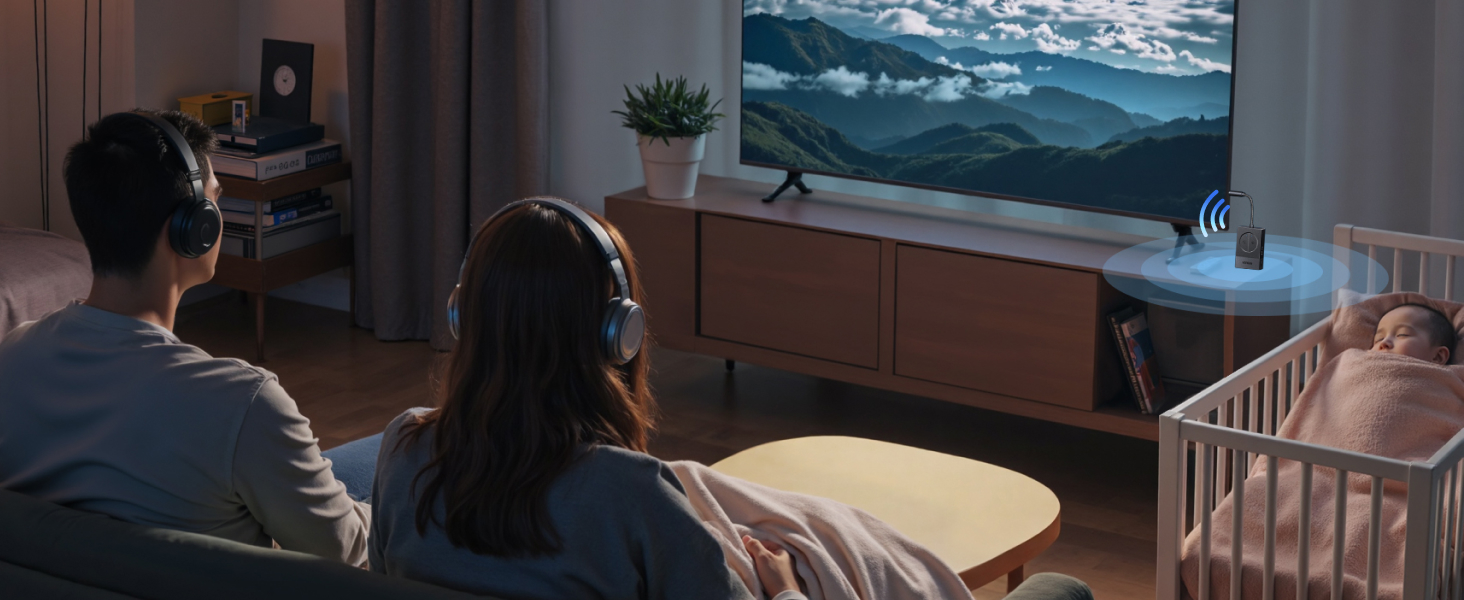 Siųstuvas Ugreen BT305 Bluetooth 5.4 - juodas aprašymas - Prekės nuotrauka