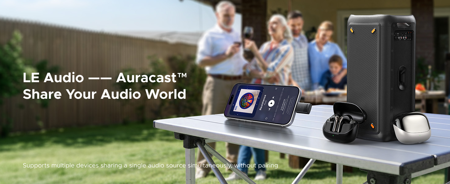 Ugreen Belaidis Bluetooth 6.0 aptX garso adapteris USB-C suderinamas su PS5, Nintendo Switch aprašymas - Prekės nuotrauka