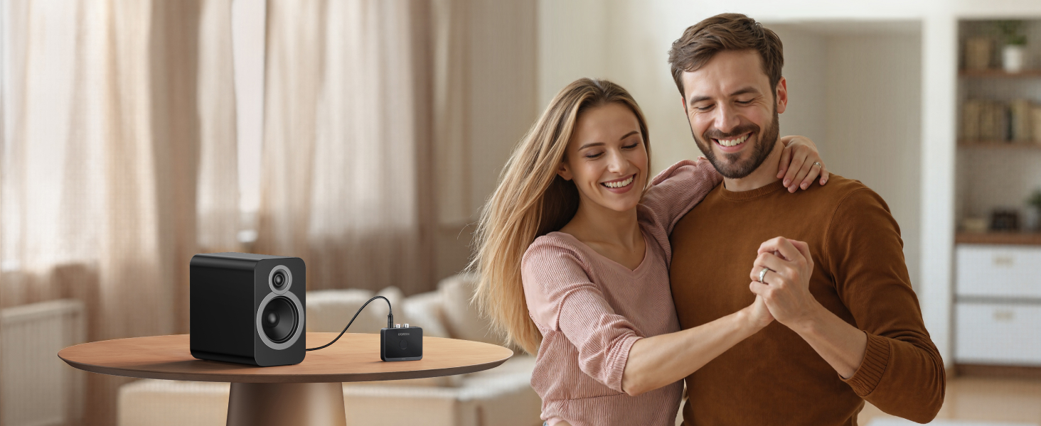 Ugreen Belaidis Bluetooth 6.0 LDAC garso imtuvas su 3.5mm (AUX), 2xRCA išėjimu aprašymas - Prekės nuotrauka