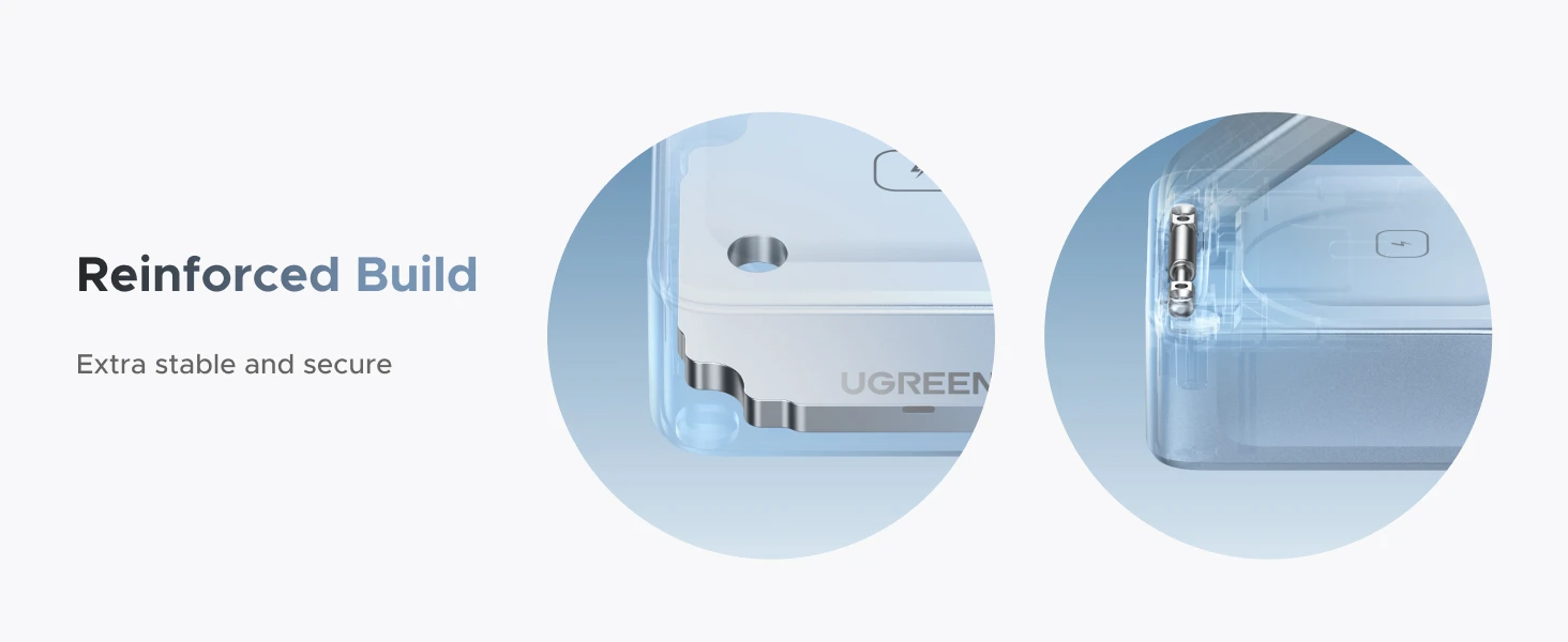 Ugreen Belaidis magnetinis įkroviklis MagFlow Qi2 Apple įrenginiams 25W aprašymas - Prekės nuotrauka
