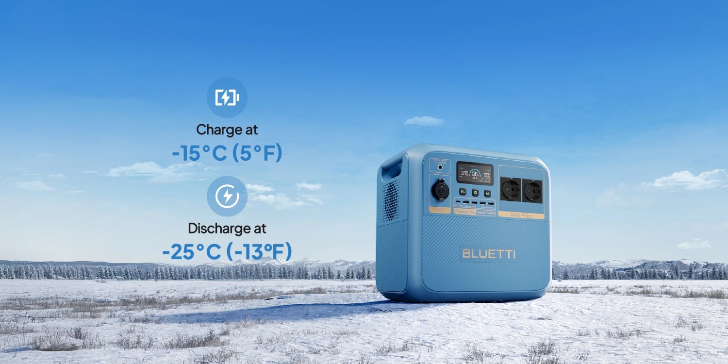 BLUETTI Kilnojama energijos stotelė | 1500W 900Wh Natrio jonų (Sodium-Ion) aprašymas - Prekės nuotrauka