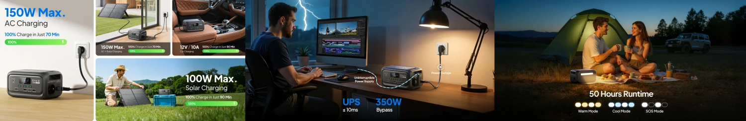BLUETTI Kilnojama energijos stotelė 200W 128Wh LiFePO4 aprašymas - Prekės nuotrauka