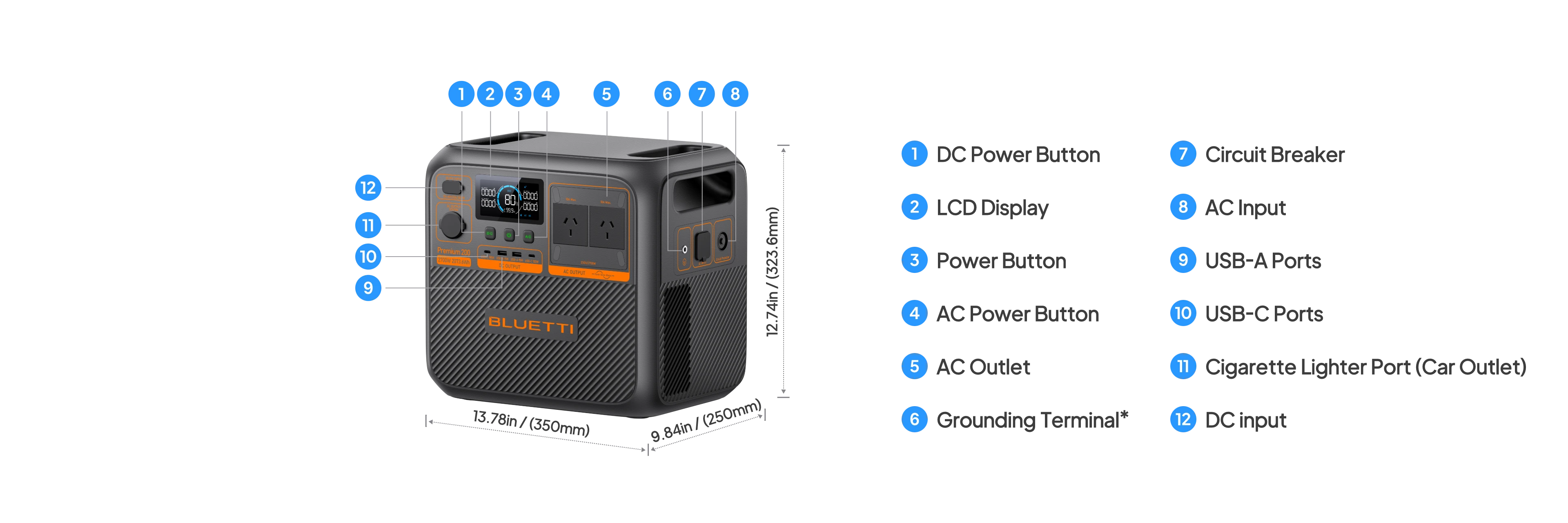 BLUETTI Kilnojama energijos stotelė | 2700W 2073Wh LiFePO4 aprašymas - Prekės nuotrauka