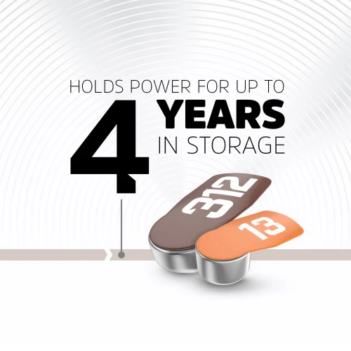 Cinko oro baterija AC13E (V13, HA13, PR48, 7000ZD) klausos aparatams 1.45V Energizer 8vnt įpakavime aprašymas - Prekės nuotrauka