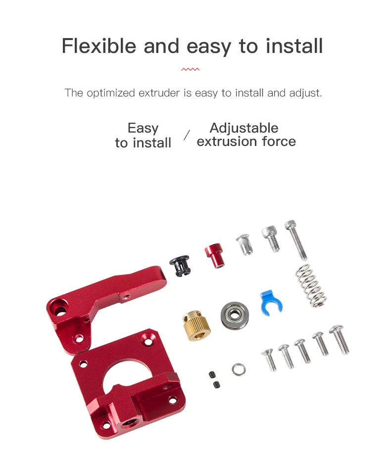 Ekstruderio komplektas metalinis skirtas CR-10, CR-100, Ender-3, ENDER-5 serijos spausdintuvams CREALITY aprašymas - Prekės nuotrauka