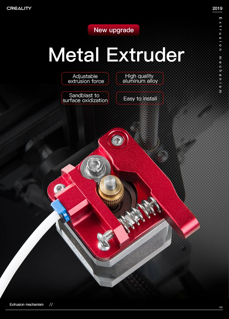 Ekstruderio komplektas metalinis skirtas CR-10, CR-100, Ender-3, ENDER-5 serijos spausdintuvams CREALITY aprašymas - Prekės nuotrauka