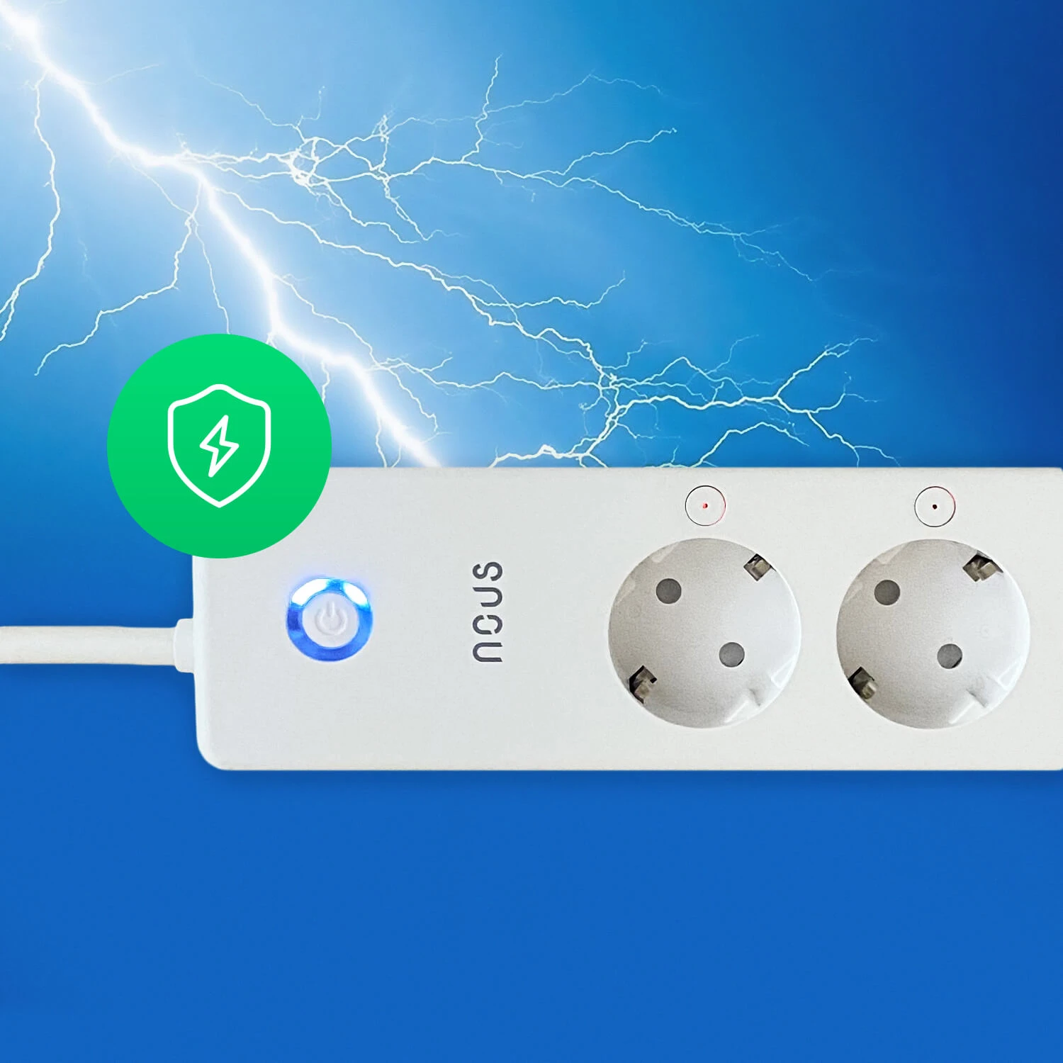 Išmanusis Wi-Fi ilgiklis A5, 3450W, su energijos matavimu, TUYA / Smart Life, NOUS aprašymas - Prekės nuotrauka