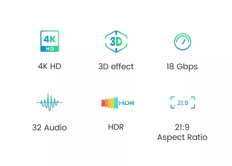 Kabelis HDMI-HDMI kištukai 10m (HDMI 1.4 4K@30Hz) juodas su šarvu HD119 UGREEN aprašymas - Prekės nuotrauka