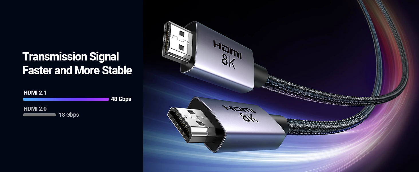 Kabelis HDMI-HDMI kištukai 10m (HDMI 2.1 8K@60Hz 48Gbps) juodas HD171 UGREEN aprašymas - Prekės nuotrauka