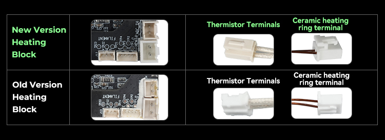 Kaitintuvo komplektas (hotend) K1, K1C bei K1Max nauja versija CREALITY aprašymas - Prekės nuotrauka