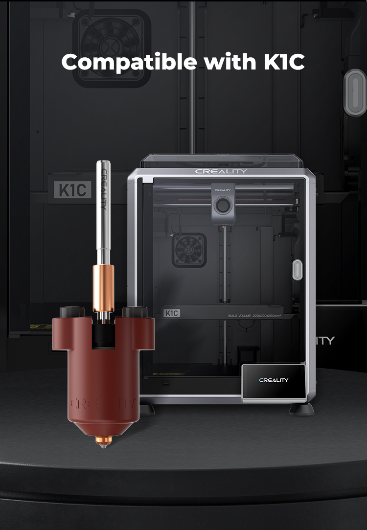 Kaitintuvo komplektas (hotend) K1, K1C bei K1Max nauja versija CREALITY aprašymas - Prekės nuotrauka