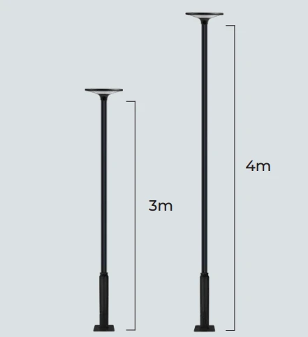 Led Line Prime Lauko šviestuvas su saulės baterija SUNLO, 20W 3000K/4000K 2200lm 6000mAh aprašymas - Prekės nuotrauka