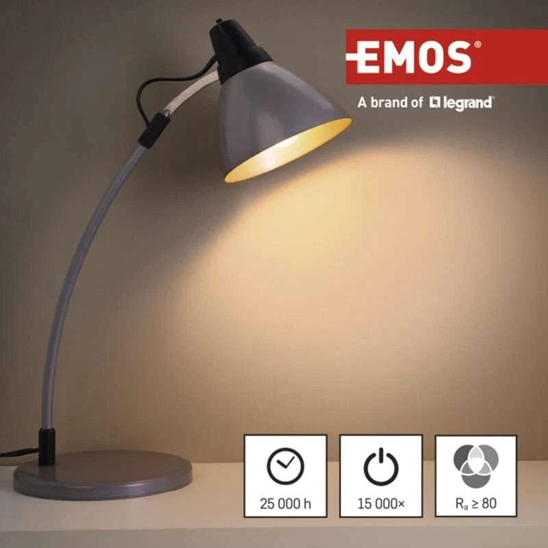 LED lemputė E14 230V 1.8W 250lm, FILAMENT, šiltai balta, 2700K, EMOS aprašymas - Prekės nuotrauka