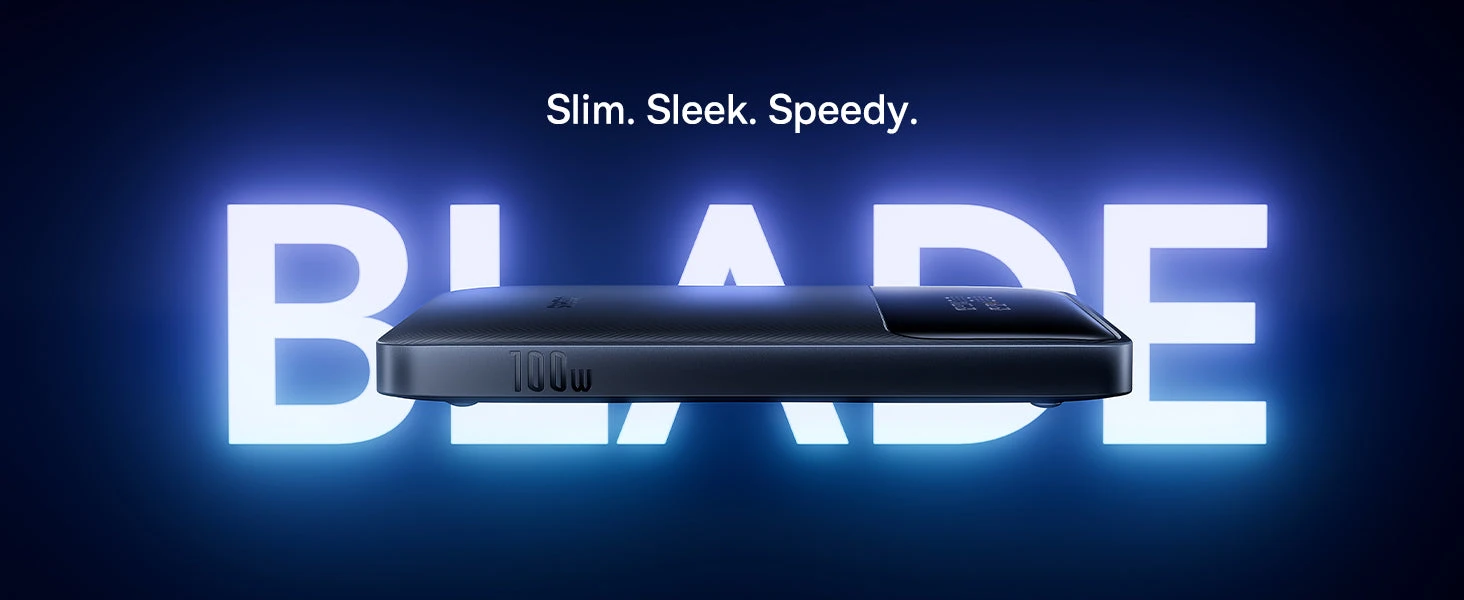 Baseus Blade H1 20000mAh 100W juoda aprašymas - Prekės nuotrauka