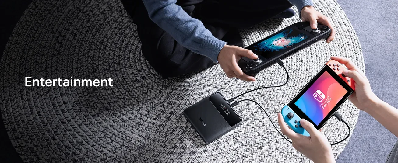Baseus Blade H1 20000mAh 100W juoda aprašymas - Prekės nuotrauka