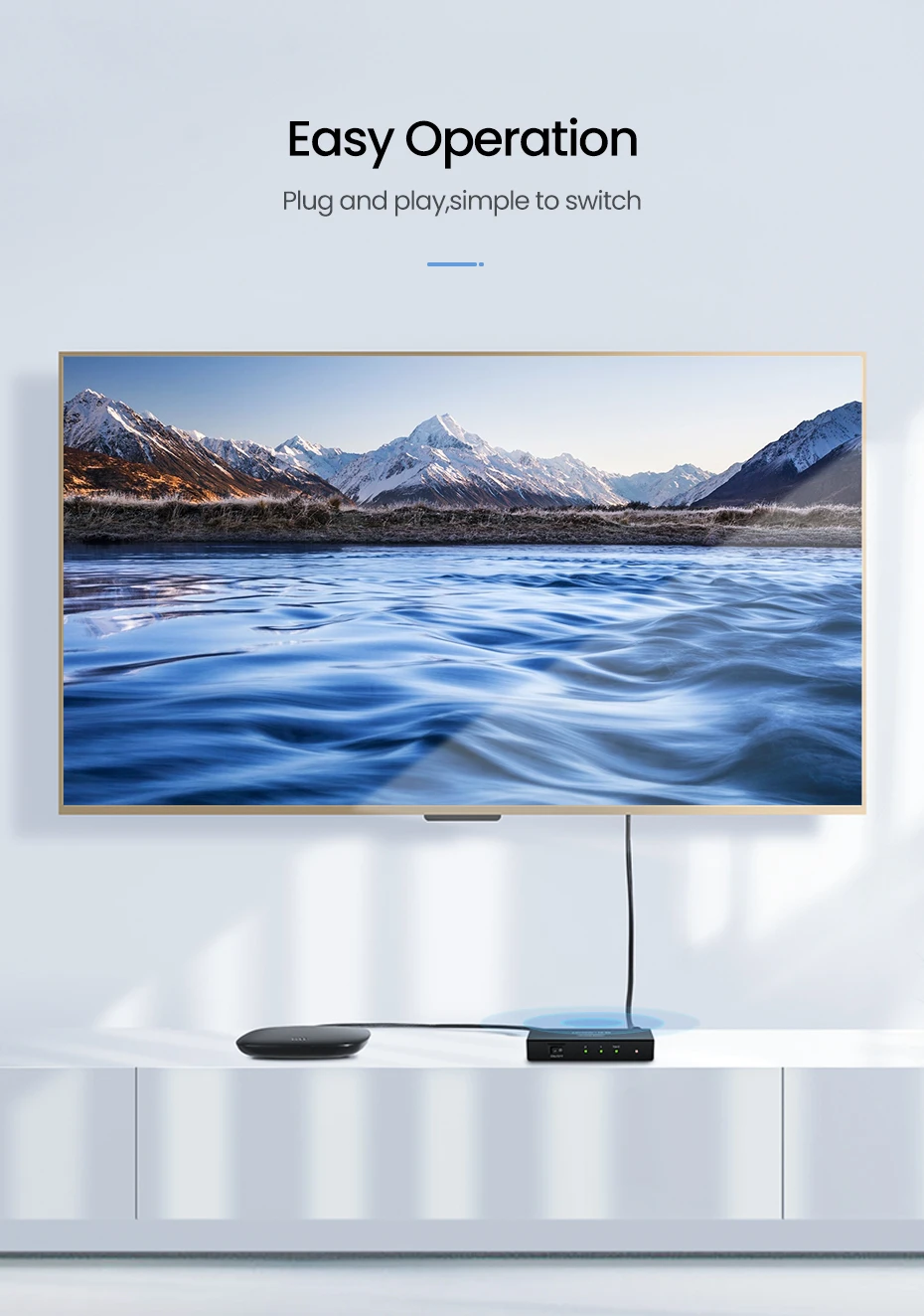 Ugreen Šakotuvas HDMI 1.4 4K 30Hz (1 įėjimas -> 2 išėjimai) aprašymas - Prekės nuotrauka