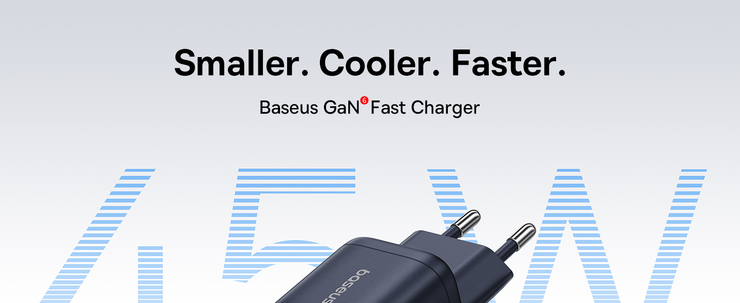 Baseus Sieninis įkroviklis EnerFill FN22 45W USB-C QC PD, baltas aprašymas - Prekės nuotrauka
