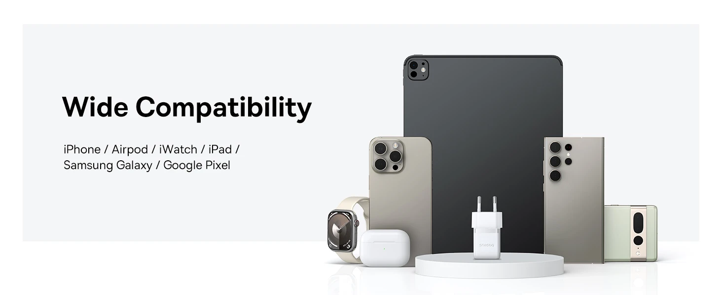 Baseus Sieninis įkroviklis Palm 20W USB-C QC3.0 PD3.0 su USB-C kabeliu 1m, baltas aprašymas - Prekės nuotrauka