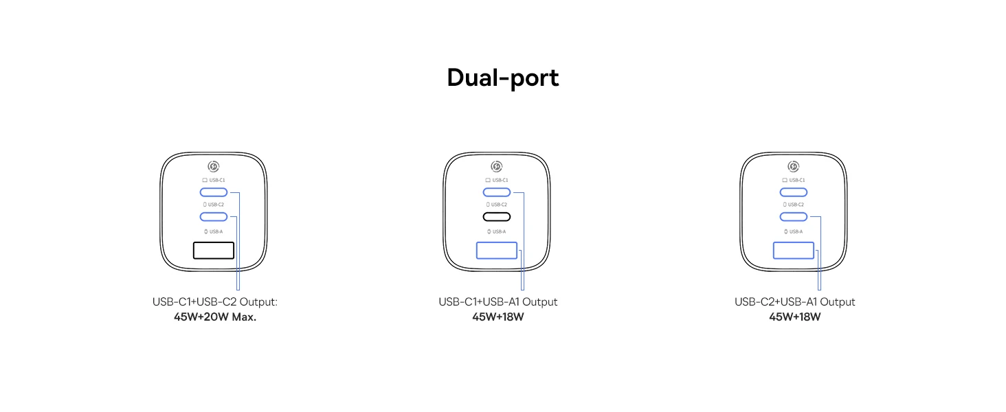 Baseus Sieninis įkroviklis PicoGo AE11 67W USB-A + 2xUSB-C QC PD, juodas aprašymas - Prekės nuotrauka