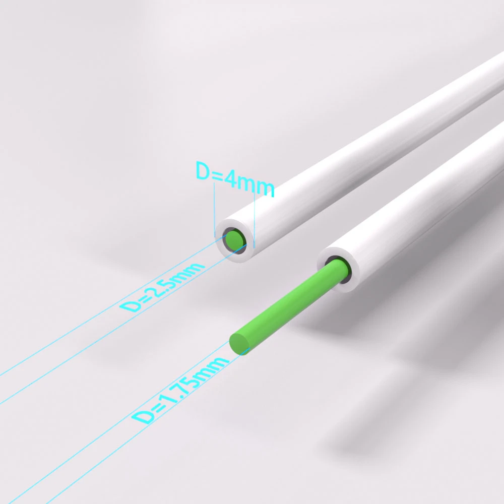Tefloninis vamzdelis PTFE 4mm/2.5mm 2m skirtas K1/K1C/K1MAX ENDER-3V3 CREALITY aprašymas - Prekės nuotrauka