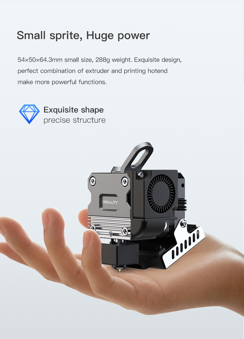 Tiesioginio gijos padavimo ekstruderis Sprite Pro (tinkantis Ender-3 / Pro / V2) CREALITY aprašymas - Prekės nuotrauka