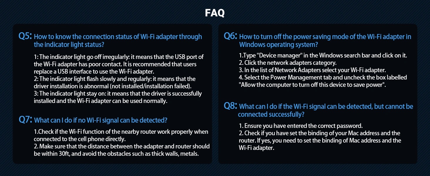 Ugreen Wi-Fi USB-A adapteris 2.4GHz 287Mb/s + 5GHz 600Mb/s, juodas aprašymas - Prekės nuotrauka