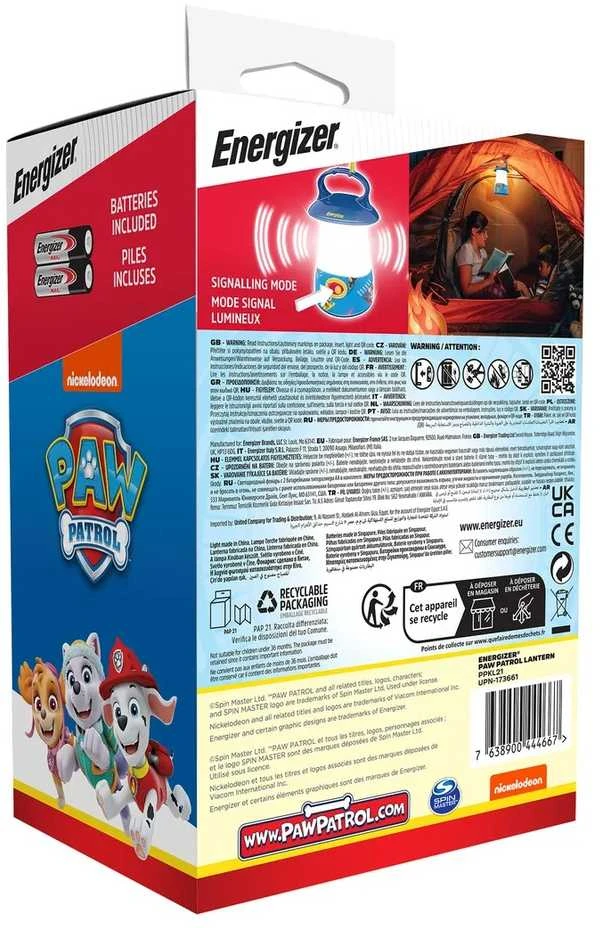 Energizer Paw Patrol LED žibintas 2xAA 35lm