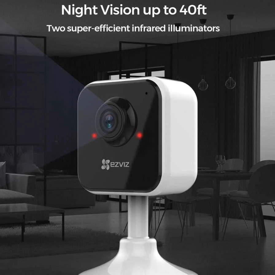 Ezviz H1c Smart Home Camera 1080p, Wi-Fi, Baltas - vidaus vaizdo stebėjimo kamera