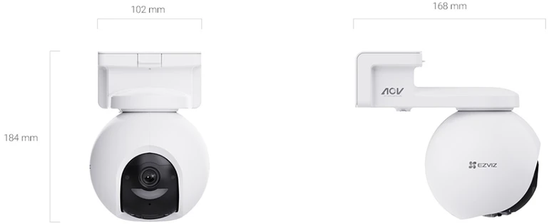 Tinklo kamera Ezviz CS-HB8-4K | 8 MP | 4mm | IP65 | H.265/H.264 | MicroSD iki 512 GB