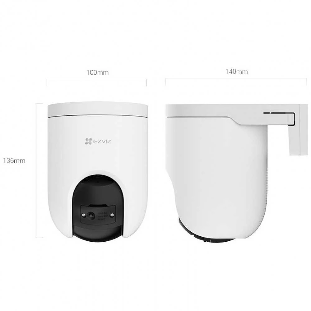 Valdoma 4G IP kamera su SIM jungtimi EZVIZ CS-H8C 4G LTE, 3Mpix, PIR, MicroSD jungtis, Ezviz app