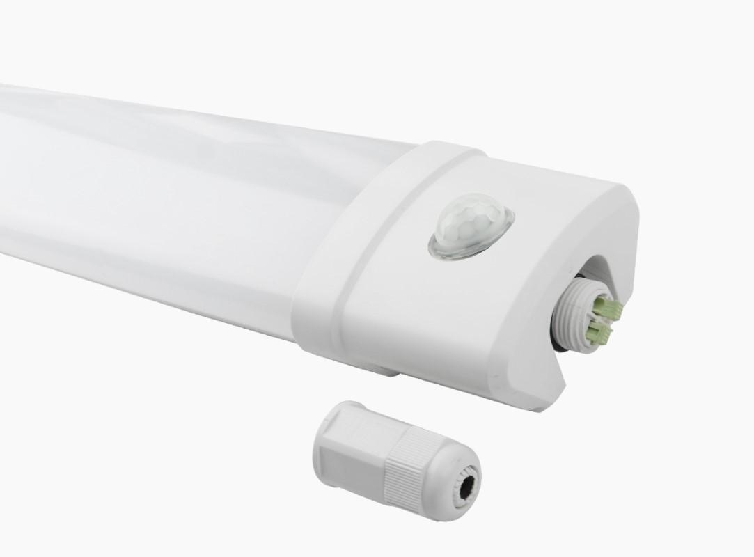 GreenBlue Led Line Lite Hermetinis šviestuvas su judesio davikliu PIR, TRI-PROOF, 230Vac, 40W, 4800lm, 125cm, IP65, 4000K