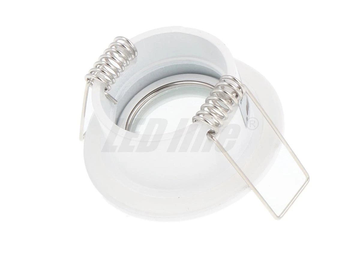 Įmontuojamas šviestuvas, hermetinis MR11 apvalus, baltas, LED line