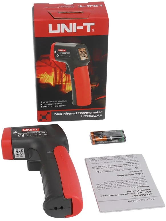 Infraraudonųjų spindulių termometras -20°C iki 400°C UT300A+ UNI-T