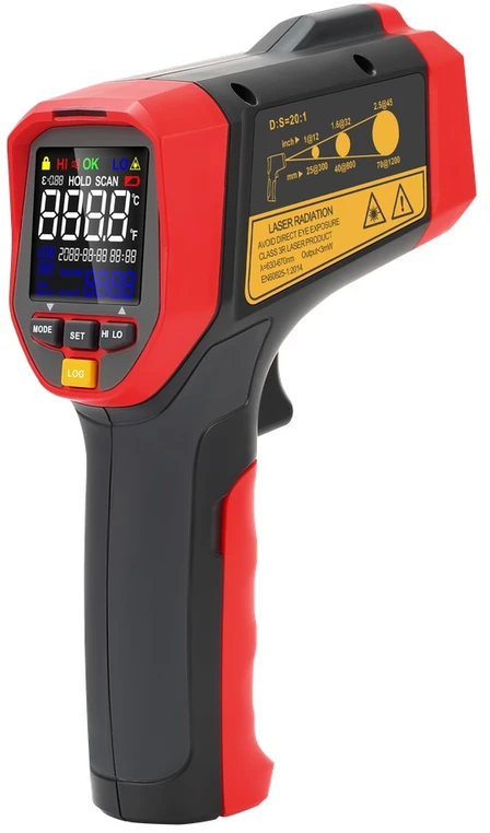 Infraraudonųjų spindulių termometras -32°C iki1100°C UT302C+ UNI-T