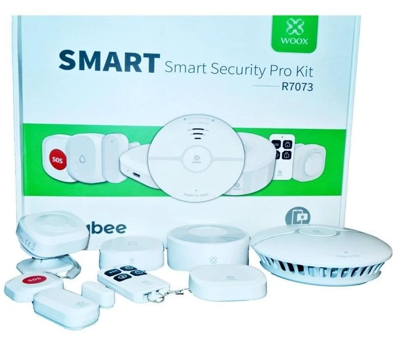 Išmanioji bevielė ZigBee TUYA patalpos apsaugos sistema R7073, WOOX