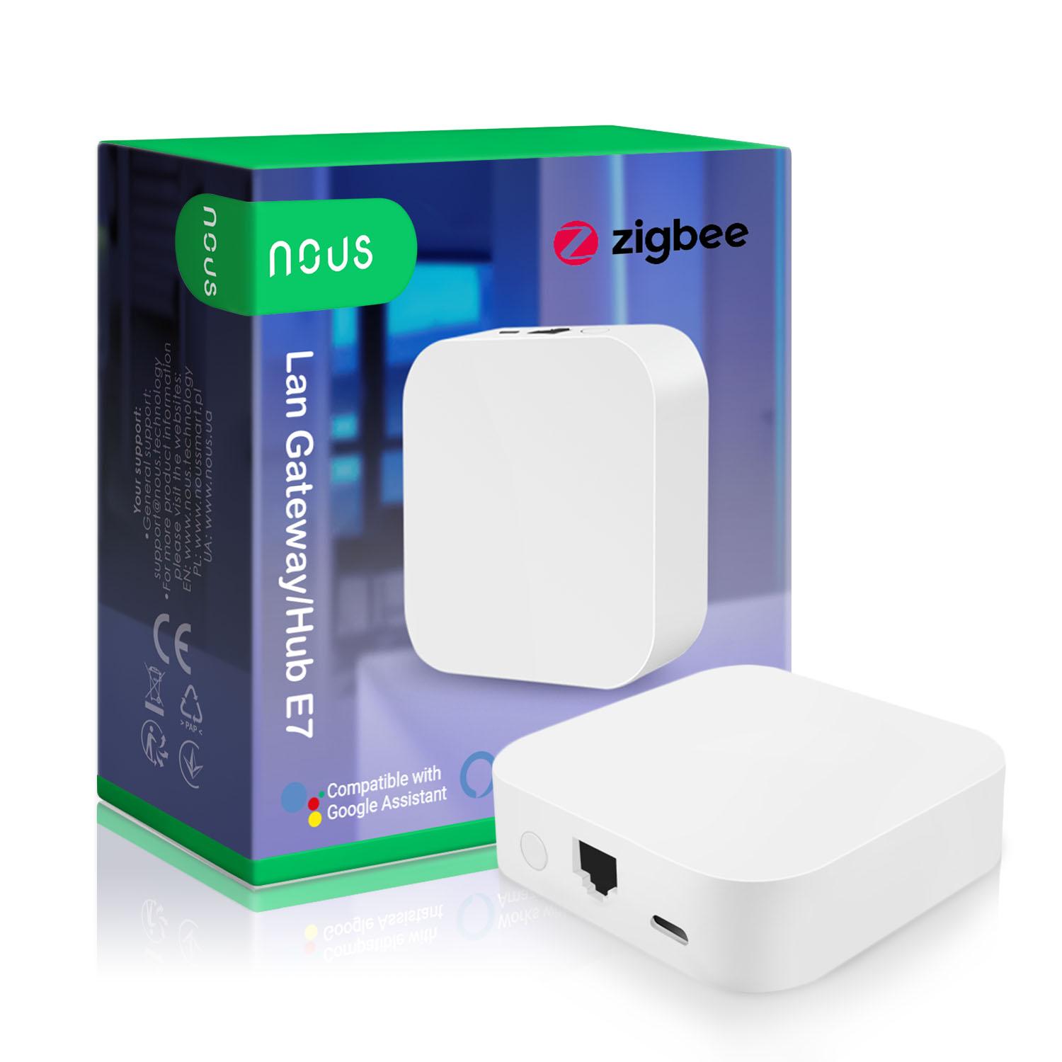 Išmanių namų sąsajos stotelė ZigBee LAN, E7, TUYA / Smart Life, NOUS