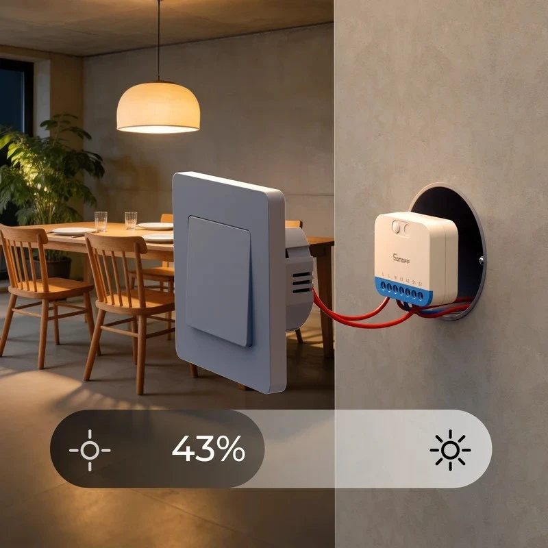 Sonoff Mini Extreme Dim išmanusis 1 kanalo Zigbee dimeris