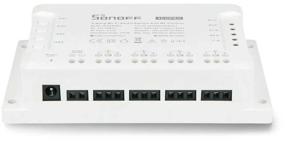 Sonoff PRO R3 4-kanalų išmani relė valdoma WiFi + RF - 230VAC 2200W