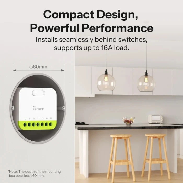Sonoff Mini Duo 2 kanalų Zigbee 3.0 išmanioji relė