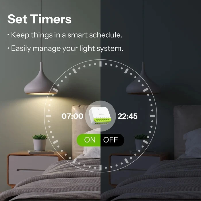 Sonoff Mini Duo 2 kanalų Zigbee 3.0 išmanioji relė