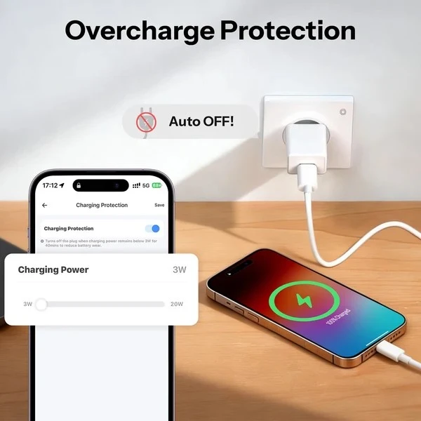 Inteligentne gniazdko ścienne Sonoff WS01TPF-E WiFi (typ F)