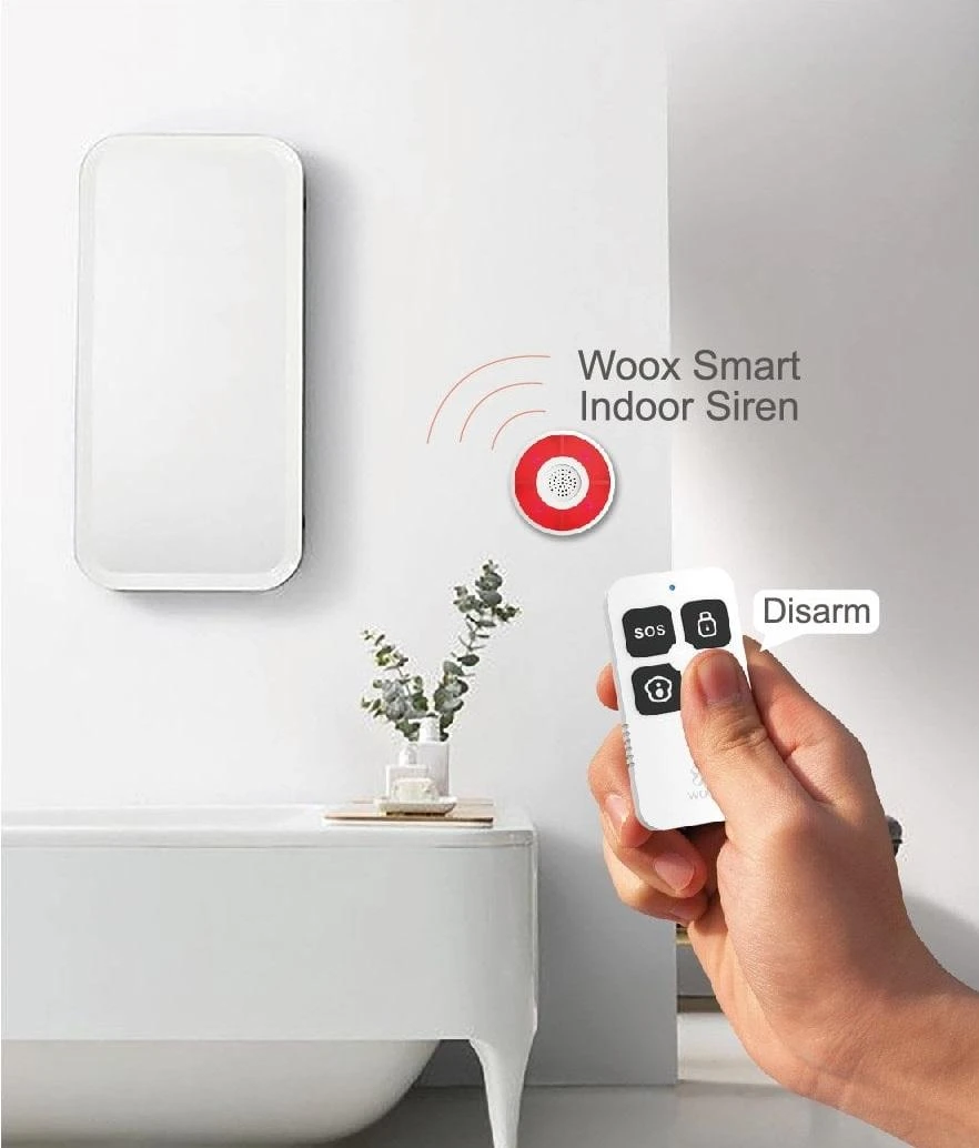 Išmanusis ZigBee 2 MQTT, TUYA nuotolinio valdymo pultelis apsaugos sistemai, WOOX