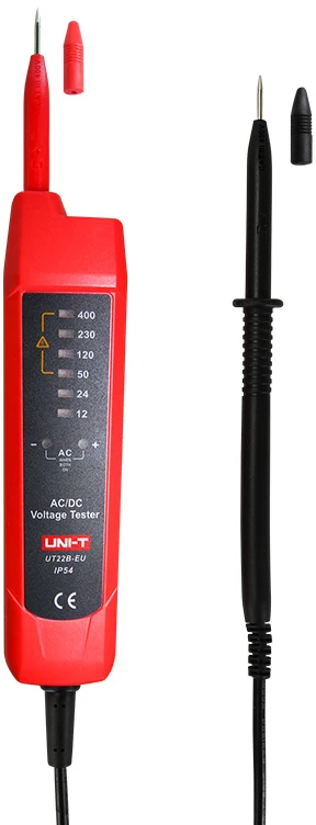 Įtampos testeris, auto AC/DC, CAT III 400V, 6V-400V, IP54, UNI-T