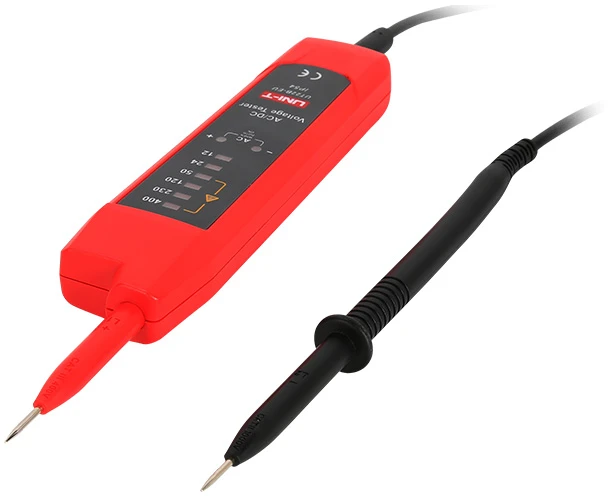 Įtampos testeris, auto AC/DC, CAT III 400V, 6V-400V, IP54, UNI-T