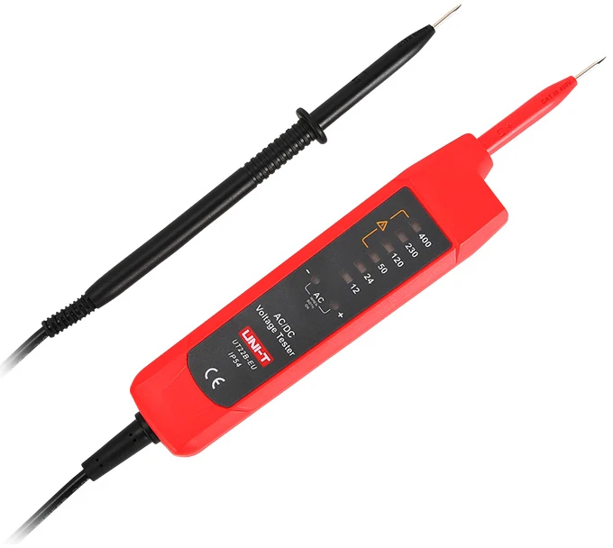 Įtampos testeris, auto AC/DC, CAT III 400V, 6V-400V, IP54, UNI-T