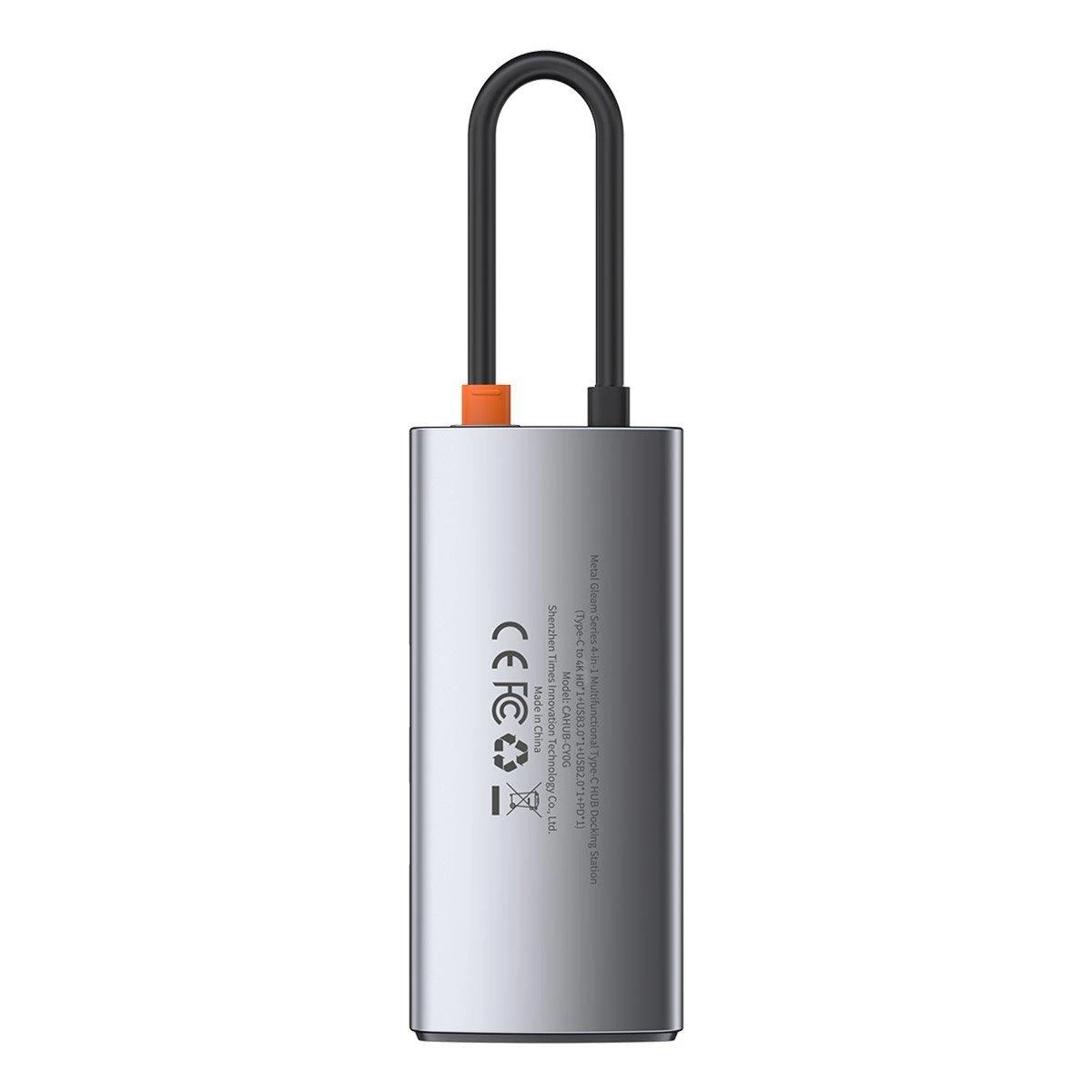 Jungčių stotelė / adapteris USB C kištukas - 4 rūšių jungtys Metal Gleam BASEUS