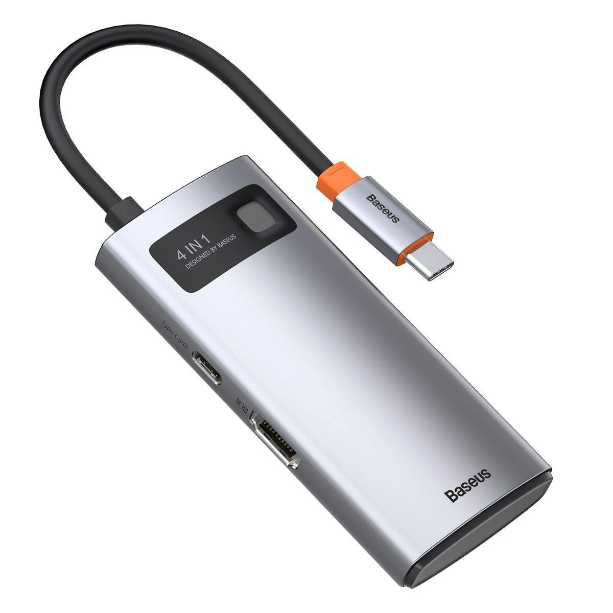 Jungčių stotelė / adapteris USB C kištukas - 4 rūšių jungtys Metal Gleam BASEUS