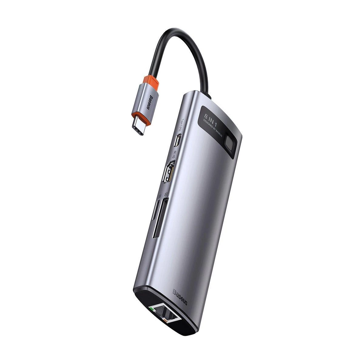 Jungčių stotelė / adapteris USB C kištukas - 8 rūšių jungtys Metal Gleam BASEUS